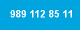 989 112 85 11 989 112 85 11